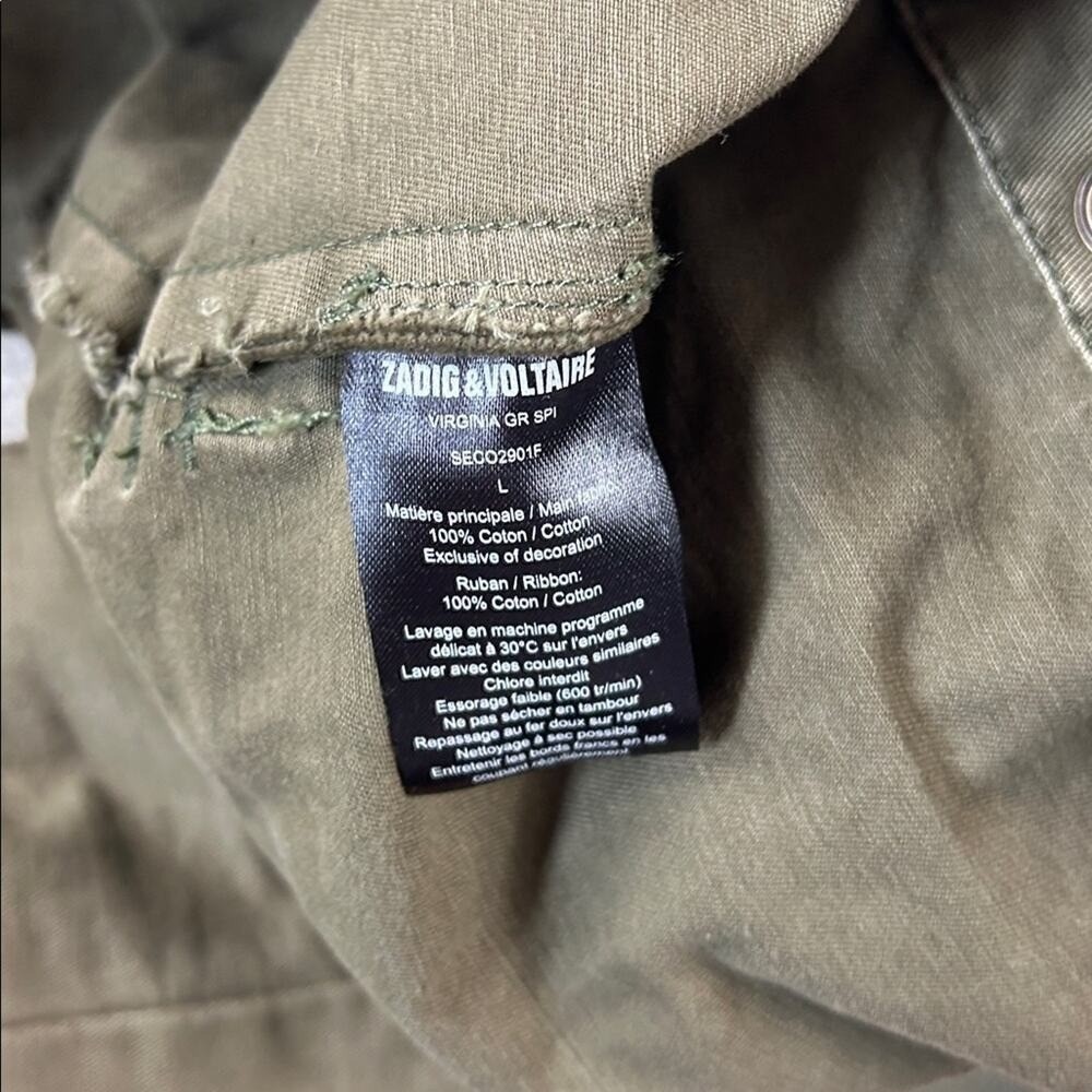 Zadig and Voltaire Virginia grunge jacket Large - Picture 9 of 10